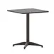 Flash Furniture TLH-053-1-BZ-GG Outdoor Table 23.5" W x 23.5" D x 27.5" H Bronze Steel Top Aluminum Base Glides 1 image