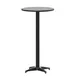 Flash Furniture TLH-059B-BK-GG Bar Height Table, 23.5" Dia x 43.5" H, Black Aluminum Base with Floor Glides 1 image