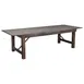 Flash Furniture XA-F-108X40-MG-GG Hercules Series 9'x40" Folding Rustic Farm Table, 108"W x 40"D x 30"H, Solid Pine Top, Antique Mahogany 1 image