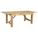 Flash Furniture XA-F-84X40-LN-GG Hercules Farm Table 84x40x30in 7/8in Top 3-1/2in Legs Seats 6 Bamboo Steamer 1 image