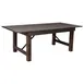 Flash Furniture XA-F-84X40-MG-GG Farm Table, 84" W x 40" D x 30" H, Mahogany Top, Posts, Seats 6, Dining Use 1 image