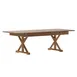 Flash Furniture XA-F-96X40-XLEGS-GG Hercules Folding Farm Table, 96" x 40", Pine, X‑Legs, Bamboo, Steamer 1 image