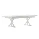 Flash Furniture XA-F-96X40-XLEGS-WH-GG Hercules Folding Farm Table, 8' x 40" X‑Legs, White Solid Pine, Bamboo 1 image