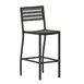 Flash Furniture XU-DG-HW6036B-GY-GG Lark Bar Stool, 300 lb. Capacity, Gray Wash Poly Resin Faux Wood, Powder Coated Aluminum Frame 1 image