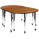 Flash Furniture XU-GRP-A3048CON-48-OAK-T-A-CAS-GG Activity Table Set, 76W x 48D x 22-30H, Oak Top, Casters 1 image