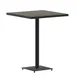 Flash Furniture XU-HW1045-3232-GY-GG 32" Bar Height Table, Square Gray Poly Resin Top, Metal Frame, 40" H 1 image