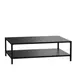 Flash Furniture XU-T6R60USO-2T-BK-GG Patio Table, 45"W x 32"D x 15"H, 300 lbs, Steel Top, Base, Black Glides 1 image