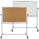 Flash Furniture YU-YCI-002-CK-GG Magnetic Marker Board & Cork, 53" X 59" Frame, Magnets, Casters 1 image