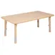 Flash Furniture YU-YCX-001-2-RECT-TBL-NAT-GG Table, 48" W x 24" D, 14-1/2"-23-3/4" Height, Plastic, 220 lb 1 image