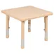 Flash Furniture YU-YCX-002-2-SQR-TBL-NAT-GG Table, 24" x 24", 14-1/2"-23-3/4", Plastic Top, Legs, 220lb, Seats 4 1 image