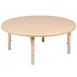 Flash Furniture YU-YCX-005-2-ROUND-TBL-NAT-GG Table 45" Round Plastic Top, Height 14.5"-23.75" 220 lbs Seats 8 1 image