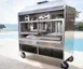 Mibrasa GMB 200 82" Countertop Charcoal Parrilla Grill w/ (2) Adjustable Grills 6 image