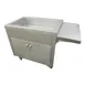 IMC Teddy IBT-36 Ice Station, 36"W×24"D×34"H, 19"×31"×7" Bin, 4 5" Casters (2 Braked), Bamboo In USA 1 image