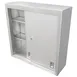 IMC Teddy OC-8415SS 84" Stainless Steel Wall-Mounted Cabinet, 15"D x 84"W x 36"H, Sliding Doors, Adjustable Shelves 1 image