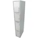 IMC Teddy SAC Safety Cabinet - 18GA Type 304 Stainless Steel, 4 Storage Compartments with Hinged Doors, Top Compartment with Lock & Key, Includes First Aid Kit, Fire Extinguisher & Safety Blanket 1 image