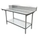 IMC Teddy SCDT-120 120" Clean Dishtable, Straight - 8” Splash / 16 Gauge S.Steel Top / Left-to-Right 1 image