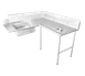 IMC Teddy SCSD-60-16 72"x60" Soiled Dishtable,Island / Corner - 16 Gauge S.Steel Top / Right-to-Left 1 image