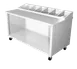 IMC Teddy TSC-50 Tray & Silverware Counter, For 7 Pans, 30-1/2"W X 50"W X 36"H 1 image