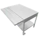 IMC Teddy WTS-2836 Mobile Serving Table, 36"W X 28"D, 14/304 Stainless Steel Top 1 image