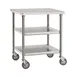 Merrychef STACK-36 36" Single Oven Cart w/ Heavy Duty Stem Casters for Single E4 1 image