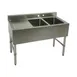 Klinger's Trading BAR2DL 37" Underbar Sink Units, 2 Compartment with Left Drainboard 1 image