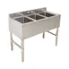 Klinger's Trading BAR3 38" Underbar Sink Units, 3 Compartment without Drainboard 1 image