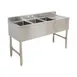 Klinger's Trading BAR3DR 49" Underbar Sink Units, 3 Compartment with Right Drainboard 1 image