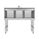 Koolmore SBR3B38-320 38" Underbar Sink Units, 3 Compartment without Drainboard 6 image