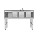 Koolmore SBR3B48-R-320 48" Underbar Sink Units, 3 Compartment with Right Drainboard 4 image