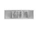 Koolmore SBR3B60-LR-320 60" Underbar Sink Units, Compartment with 2 Drainboards 5 image