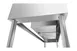 Koolmore SBR3B60-LR-320 60" Underbar Sink Units, Compartment with 2 Drainboards 6 image