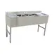 Omcan USA 25274 Underbar Sink Units, 3 Compartment with 2 Drainboards 1 image