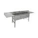GSW USA SE10143DB5 Underbar Sink Units, 3 Compartment with 2 Drainboards 1 image