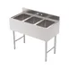 GSW USA SE10143DNB Underbar Sink Units, 3 Compartment without Drainboard 1 image