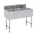 Steel Works SWBAR3B38 38" Underbar Sink Units, 3 Compartment without Drainboard 1 image
