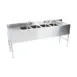 Steel Works SWBAR4B72-LR 72" Underbar Sink Units, 4 Compartment with 2 Drainboards 1 image