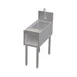 Perlick TSCE12PS-RC 12" Underbar Sink Units, 1 Compartment with Glass Rinser - No Drainboard 1 image
