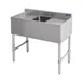 Sapphire Manufacturing SMBS-1D Underbar Sink Units, 1 Compartment with 2 Drainboards 1 image