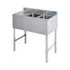 Sapphire Manufacturing SMBS-2L Underbar Sink Units, 2 Compartment with Left Drainboard 1 image