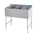 Sapphire Manufacturing SMBS-3 Underbar Sink Units, 3 Compartment without Drainboard 1 image
