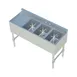 Sapphire Manufacturing SMBS-3L Underbar Sink Units, 3 Compartment with Left Drainboard 1 image