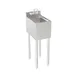 Krowne 18-1C 12" Silver Series 1 Compartment Underbar Hand Sink Unit with Wall Mount Faucet  1 image