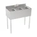 Krowne 18-33 Underbar Sink Units, 3 Compartment without Drainboard 1 image