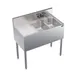 Krowne KR19-32R 36" 2 Compartment Underbar Sink w/ 1 Left Drainboard, Splash-Mount Faucet 1 image