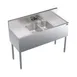 Krowne KR19-42C 48" 2 Compartment Underbar Sink w/ 2 Drainboards, Splash-Mount Faucet 1 image