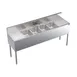 Krowne KR19-64C 72" 4 Compartment Underbar Sink w/ 2 Drainboards, Splash-Mount Faucet 1 image