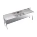 Krowne KR19-83C 96" 3 Compartment Underbar Sink w/ 2 Drainboards, Splash-Mount Faucet 1 image