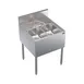 Krowne KR24-22C 24" 2 Compartment Underbar Sink w/ Deck-Mount Faucet, No Drainboards 1 image