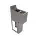 BK Resources UBB-18-SS8 Underbar Sink Units, 1 Compartment without Drainboard 2 image