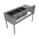BK Resources UB4-21-348LS 48" Underbar Sink Units, 3 Compartment with Left Drainboard 3 image